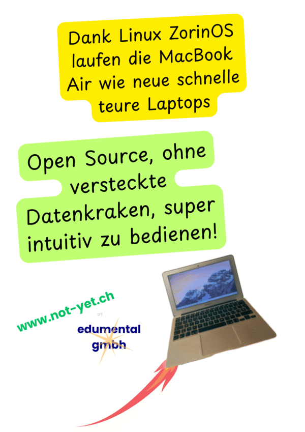 MacBook 13,3" refurbished Zorin OS 17 Education A1466 A-Zustand - Image 5