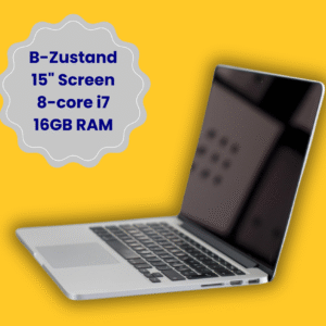 Beste Preis-Leistung! MacBookPro 15.4" Retina A1398 refurbished mit Zorin OS 17.3 Edu B-Zustand