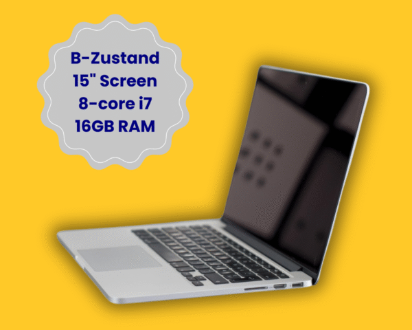 Beste Preis-Leistung! MacBookPro 15.4" Retina A1398 refurbished mit Zorin OS 17.3 Edu B-Zustand