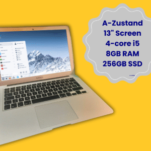 MacBook 13,3" refurbished Zorin OS 17 Edu (Modell 6,2) A-Zustand