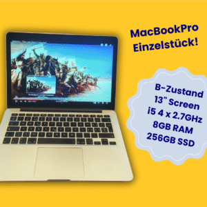 MacBookPro 13,3" Retina A1502 mit ZorinOS Education B-Zustand