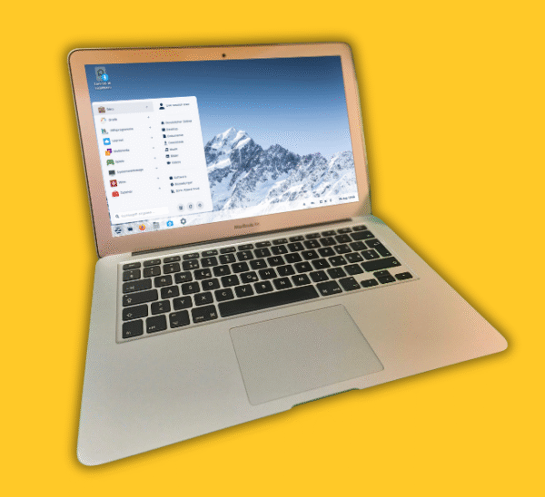 MacBookAir mit ZorinOS 17