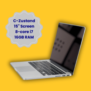Budget Wunder! MacBookPro 15.4" Retina A1398 refurbished mit Zorin OS 17.3 Edu C-Zustand