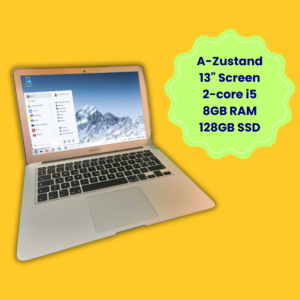 Chili Modell: MacBook 13,3" refurbished Zorin OS Education A1466 A-Zustand 8GB 128GB