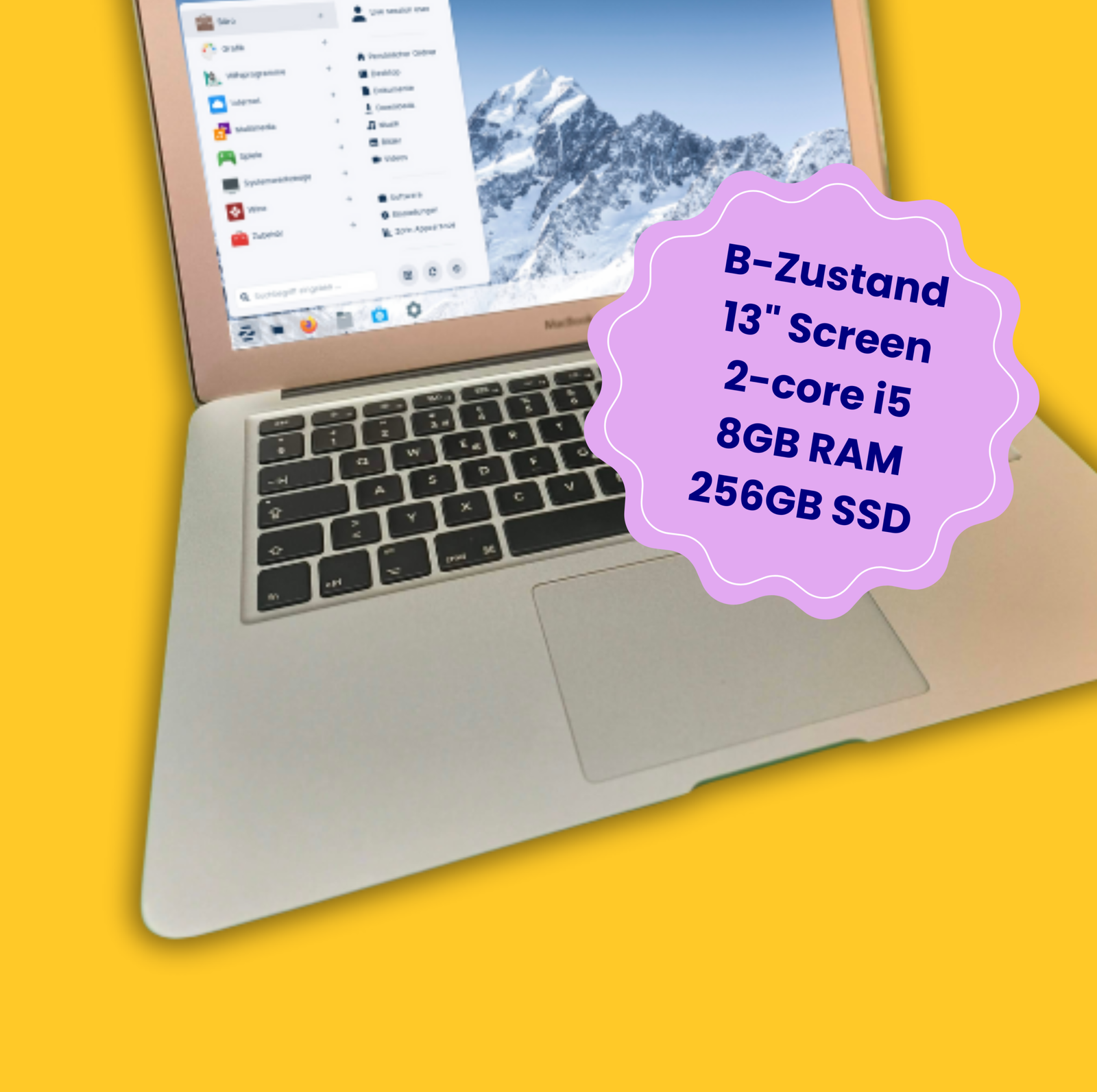 MacBook 13,3" refurbished Zorin OS Education A1466 B-Zustand