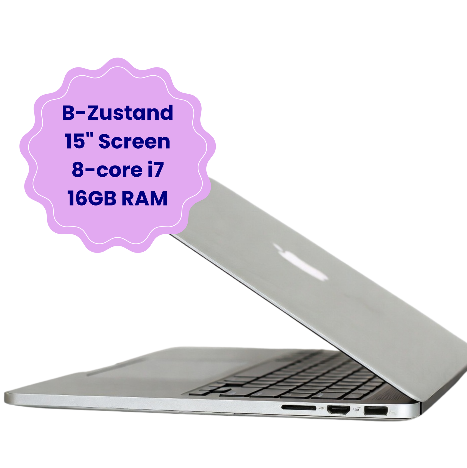 Beste Preis-Leistung! MacBookPro 15.4" Retina A1398 refurbished mit Zorin OS Edu B-Zustand